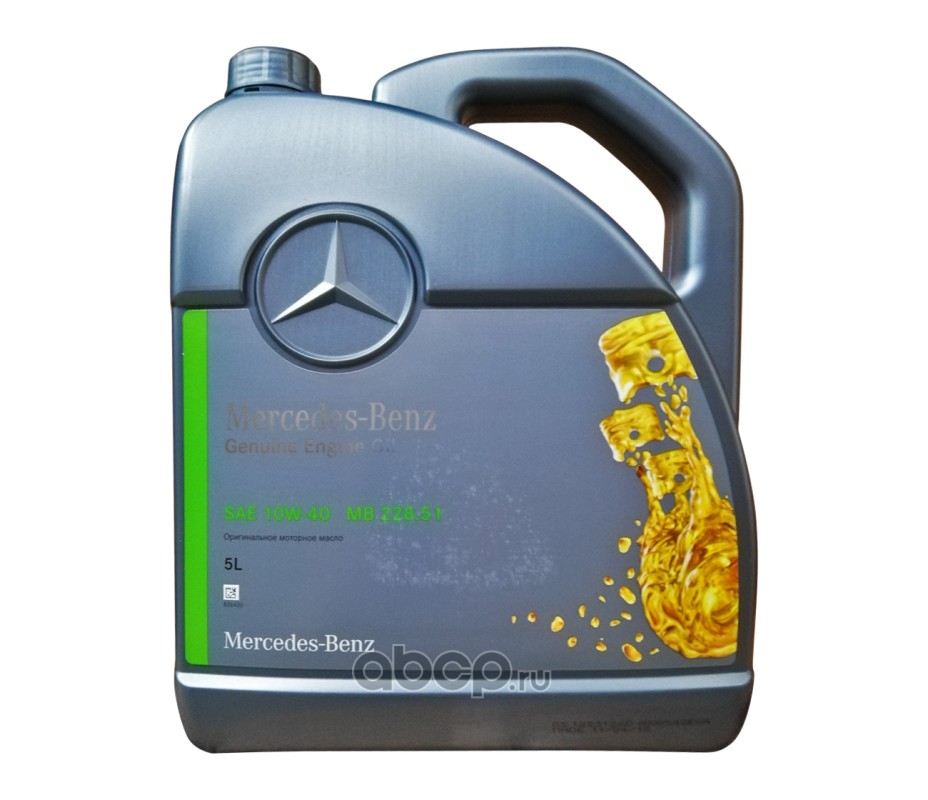 Масло моторное Mercedes-Benz 10w-40 5 л   по цене 2206.78 руб