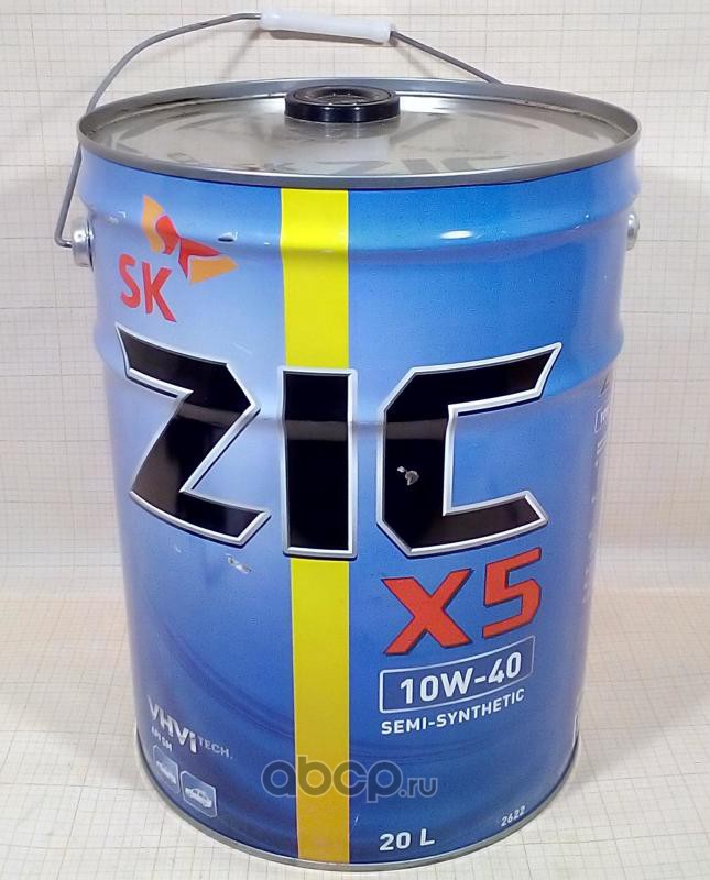 Моторное масло zic x5. Зик 10w 40 дизель. ZIC x5 Diesel 10w-40 20л. ZIC 192622. Масло моторное ZIC x5 10w-40 полусинтетическое 20 л 192622.