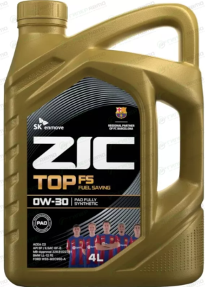 Моторное масло ZIC TOP FS 0W30 API SP ACEA C2 ILSAC GF-6A