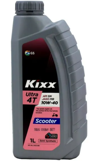 Масло моторное для 4х тактных  двигателей Kixx Ultra 4T Scooter SL/MB 10W-40