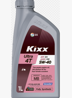 Масло моторное для 4х тактных  двигателей Kixx Ultra 4T Scooter SN/MB 5W-40